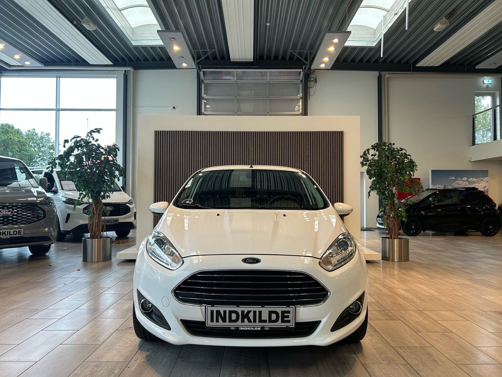 Hvid Ford Fiesta fra 2014