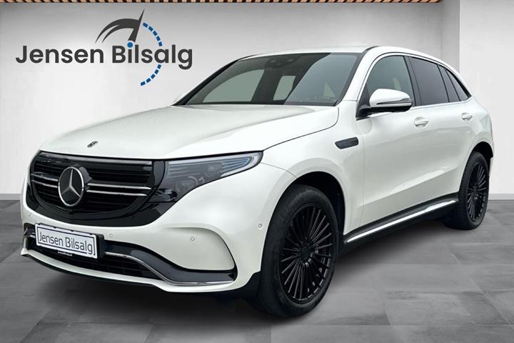Grøn Mercedes EQC400 fra 2021