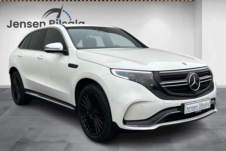 Grøn Mercedes EQC400 fra 2021