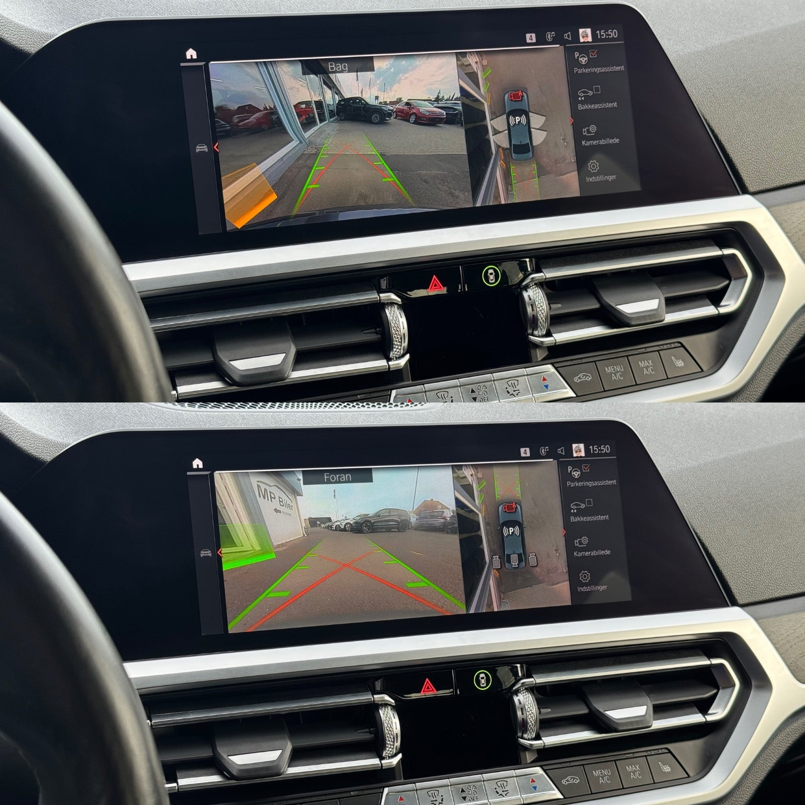 Grå BMW 330e fra 2020