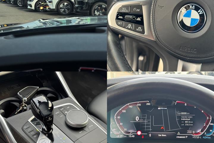 Grå BMW 330e fra 2020