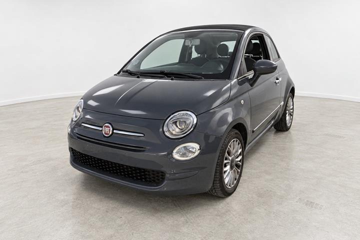 Grå Fiat 500C fra 2015