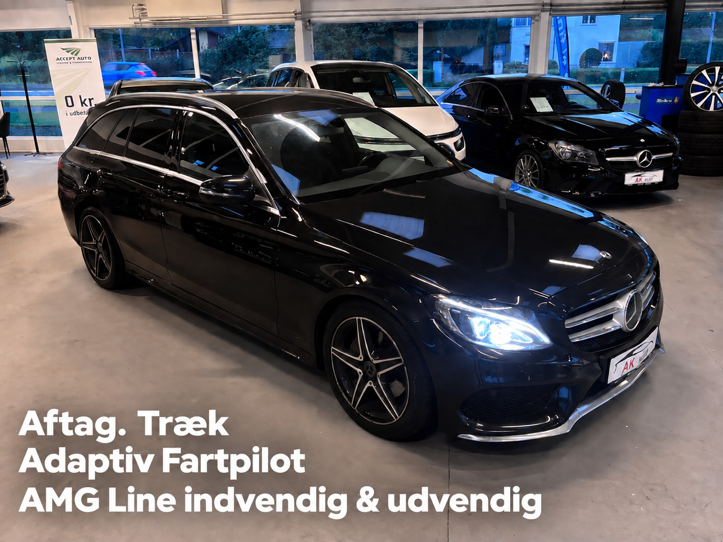 Mercedes C220 d 2,2 AMG Line stc. aut.