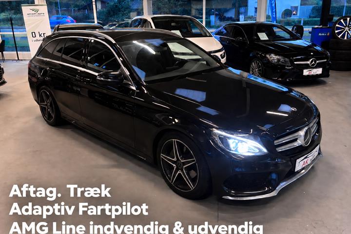 Sort Mercedes C220 d fra 2018