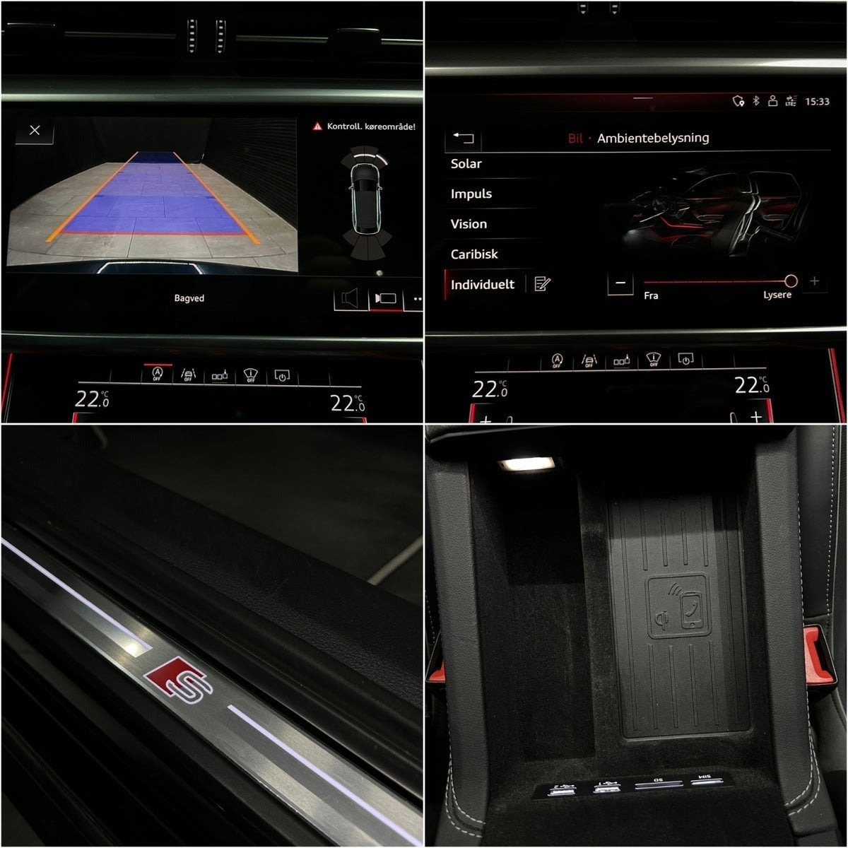 Blå Audi A6 fra 2018