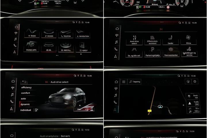 Blå Audi A6 fra 2018