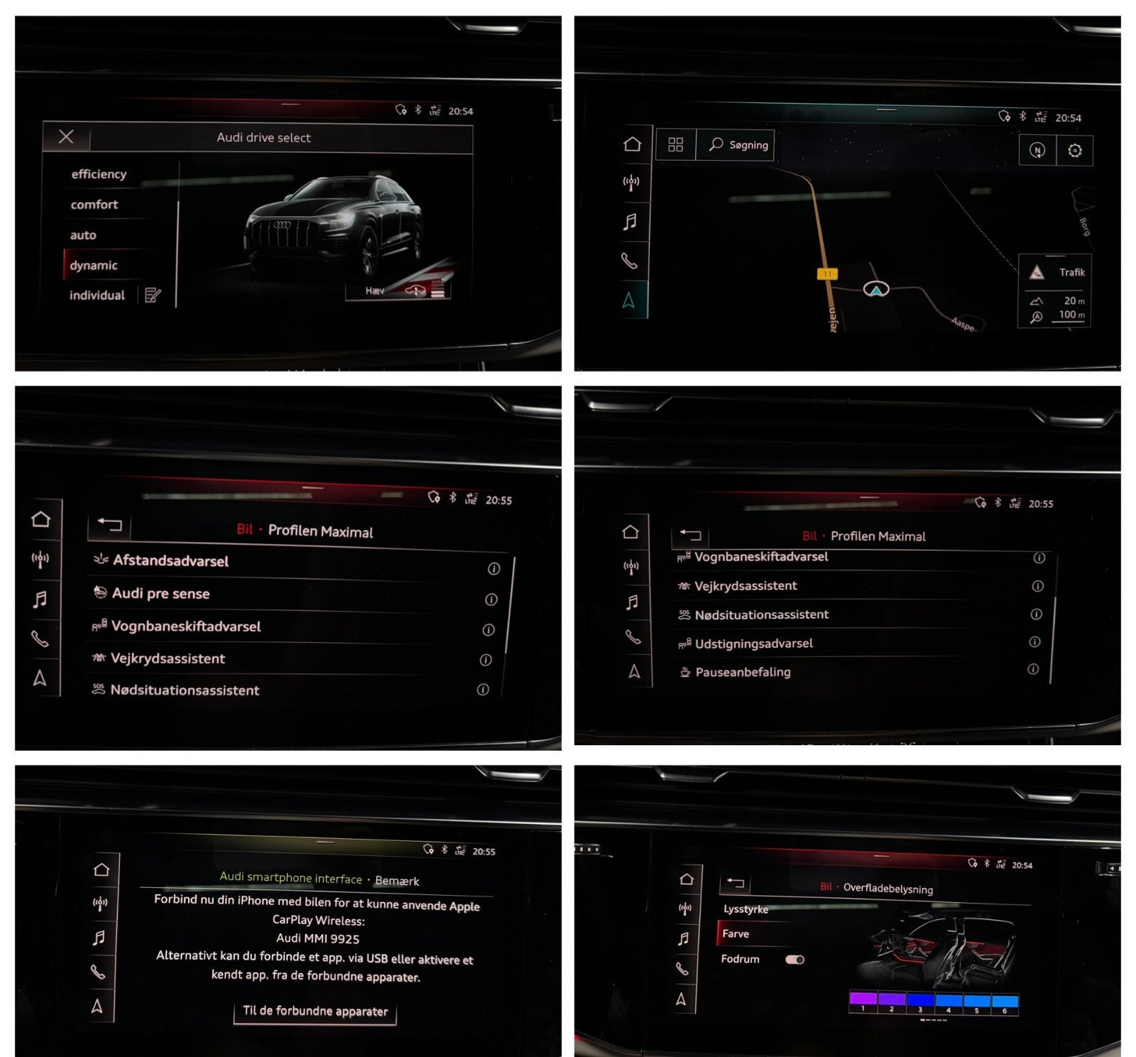 Sort Audi Q8 fra 2019