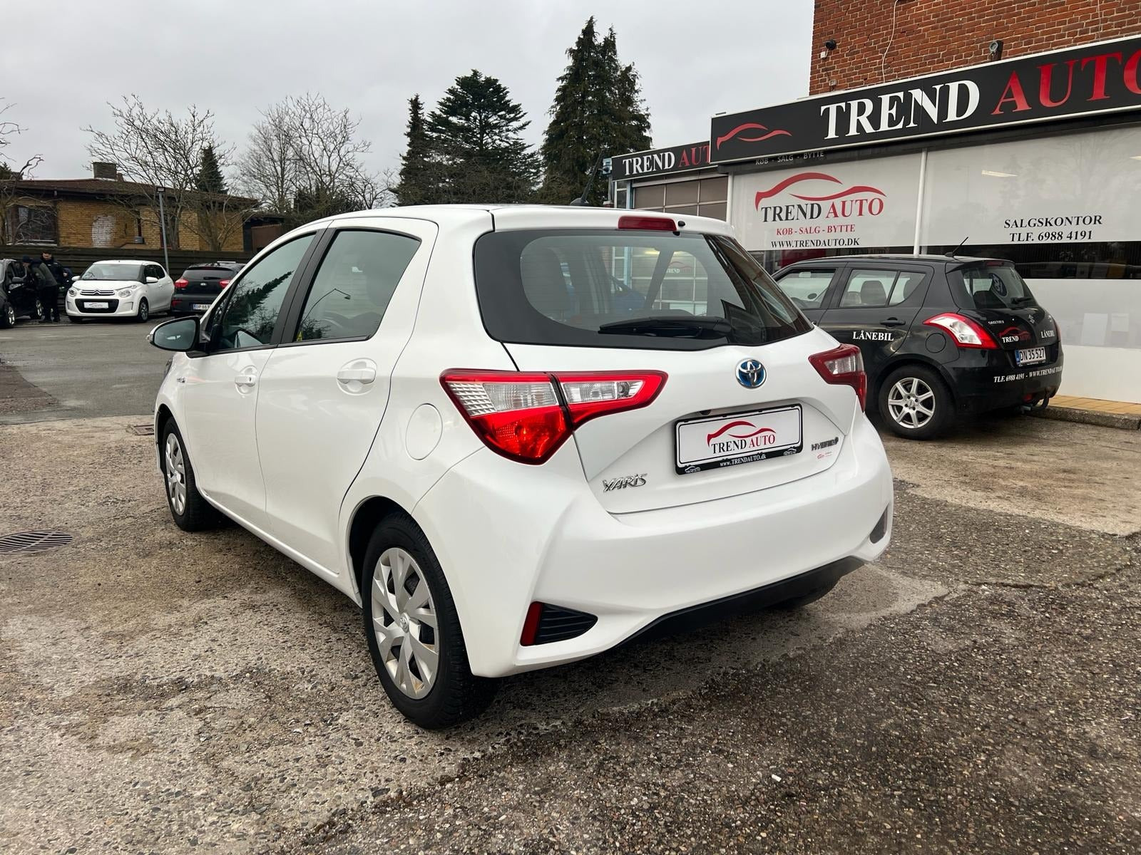 Hvid Toyota Yaris fra 2018