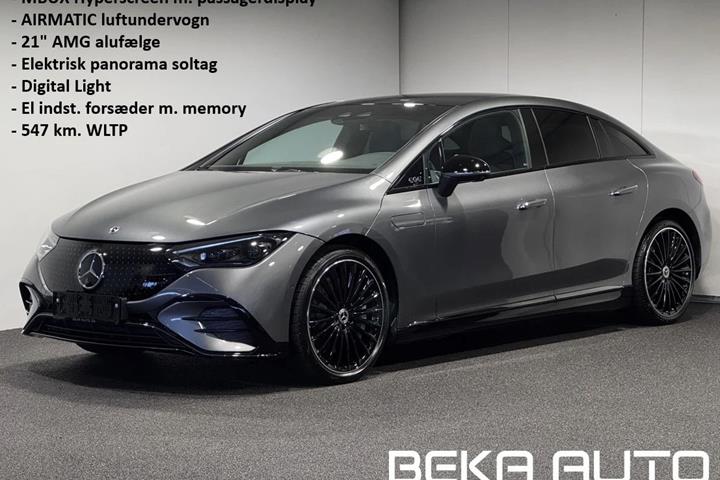 Grå Mercedes EQE300 fra 2025