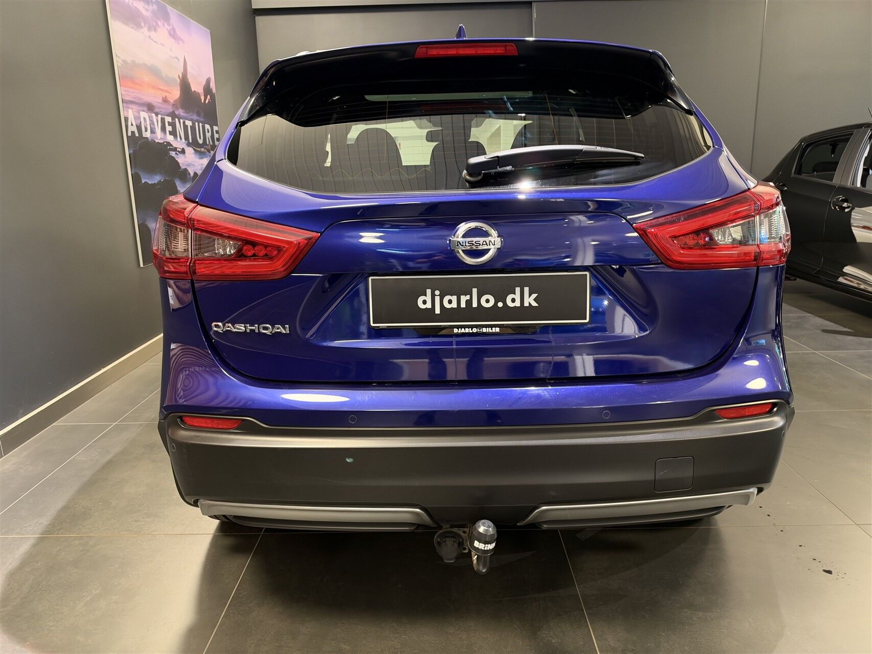 Blå Nissan Qashqai fra 2019
