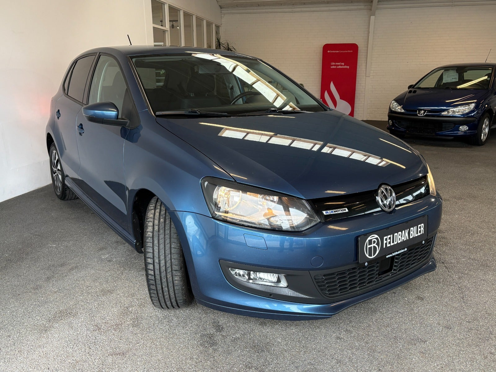 Blå VW Polo fra 2017