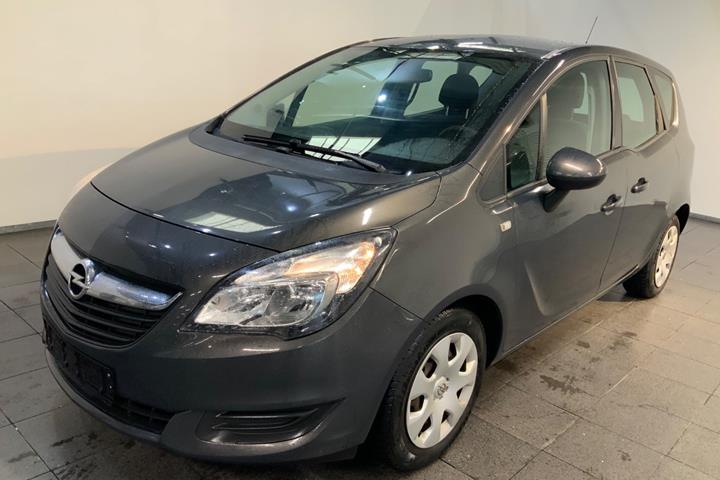 Grå Opel Meriva fra 2015 set udefra