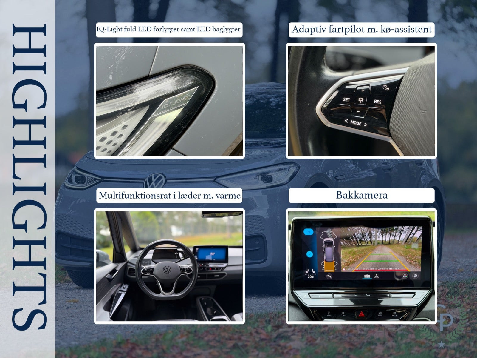 Grå VW ID.3 fra 2021