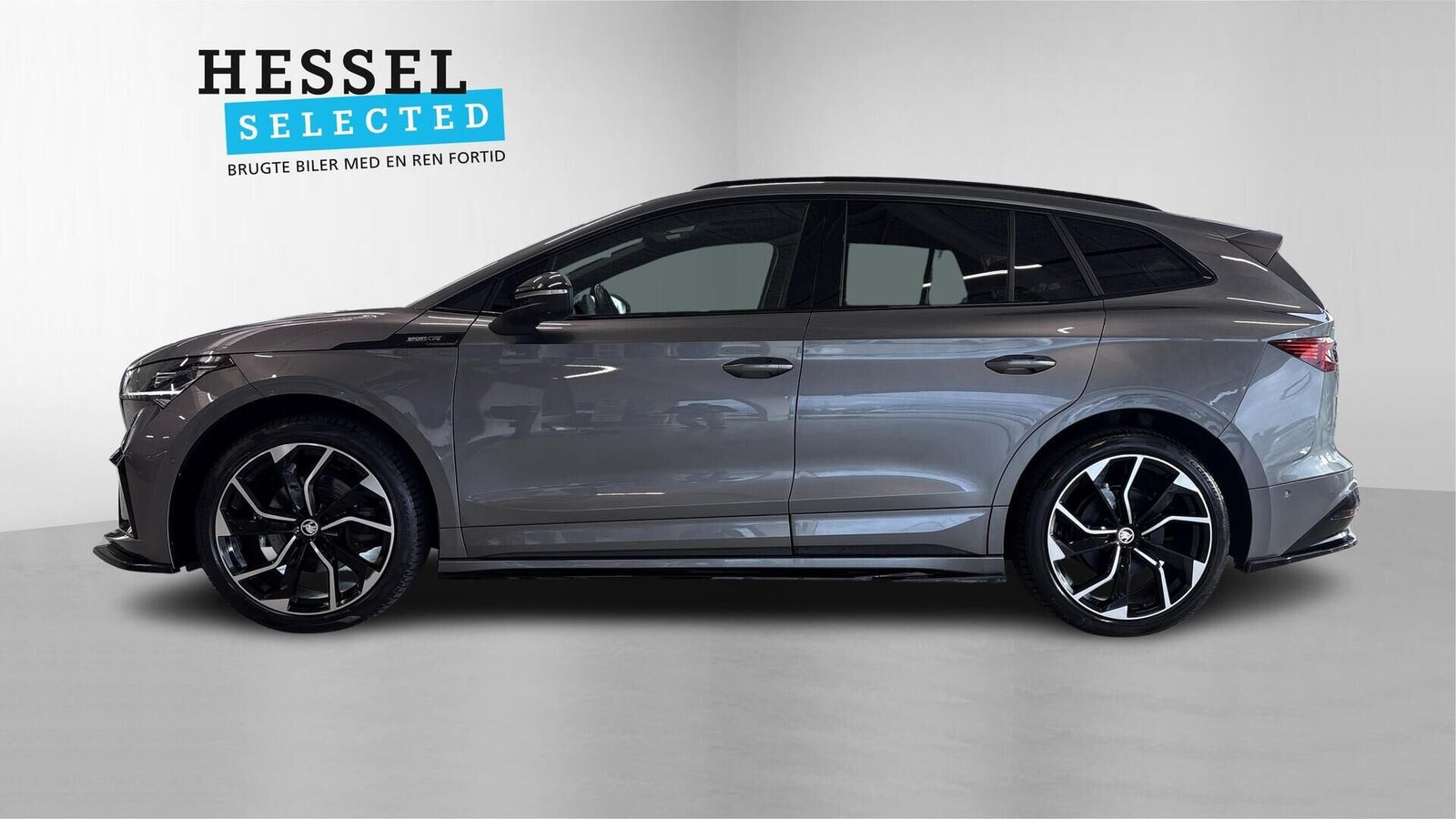 Grå Skoda Enyaq fra 2022