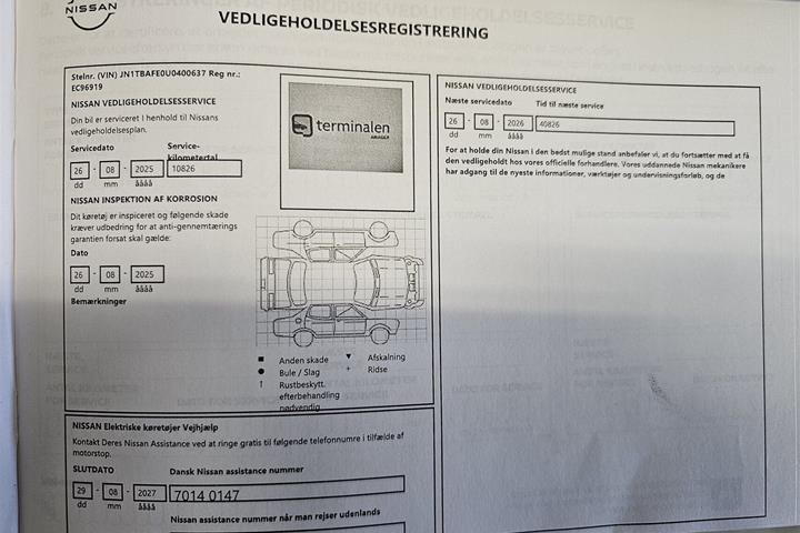 Grå Nissan Ariya fra 2024