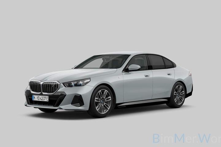 Grå BMW i5 fra 2025