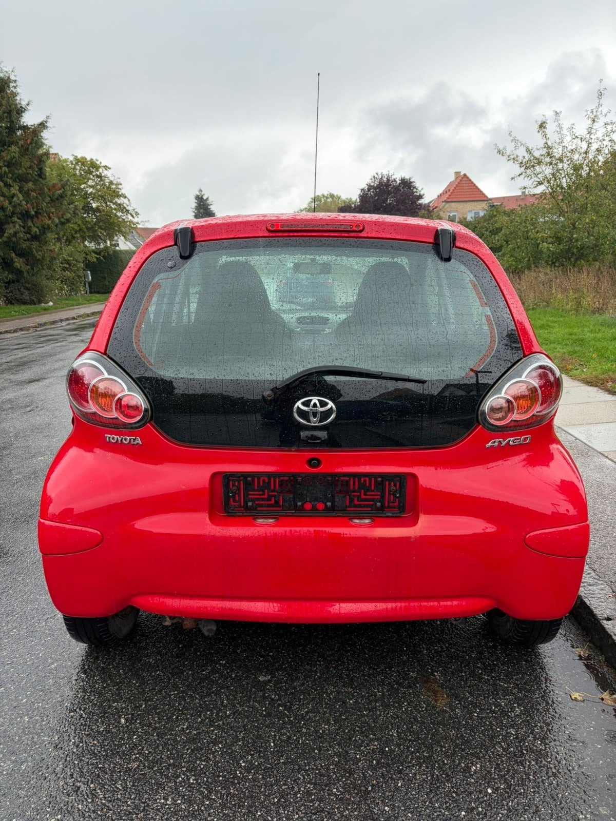 Grøn Toyota Aygo fra 2012