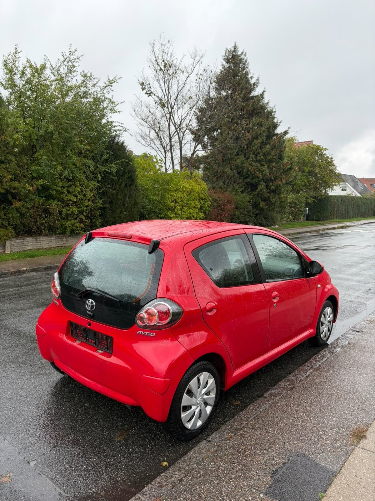 Grøn Toyota Aygo fra 2012