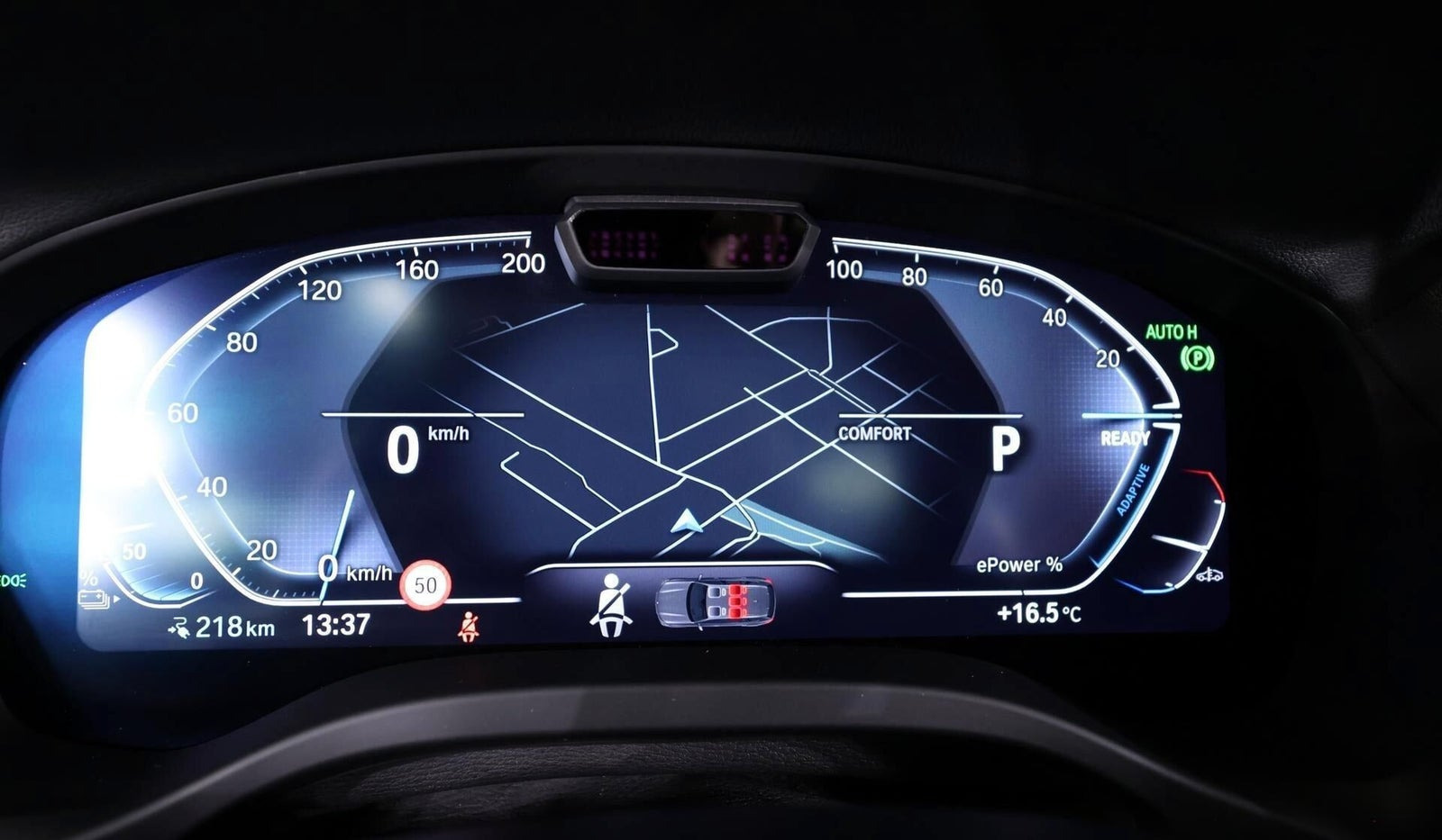 Blå BMW iX3 fra 2023