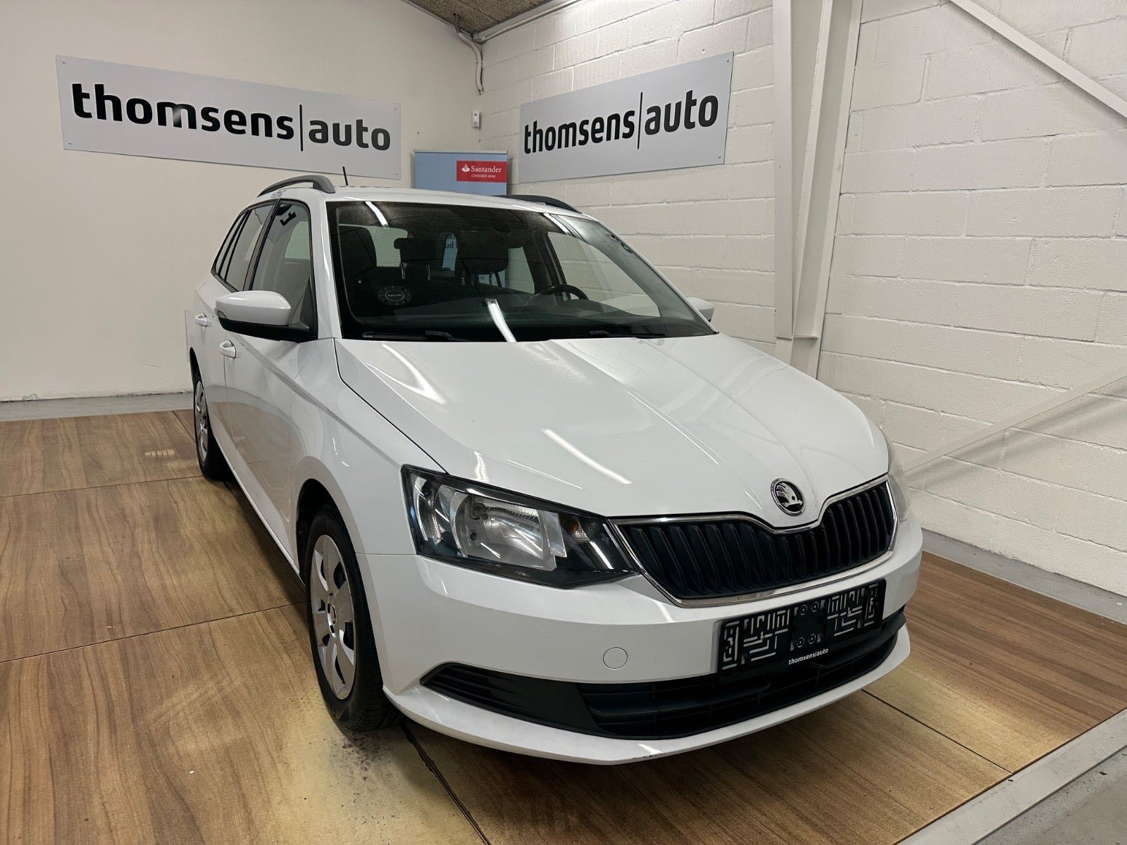 Hvid Skoda Fabia fra 2017