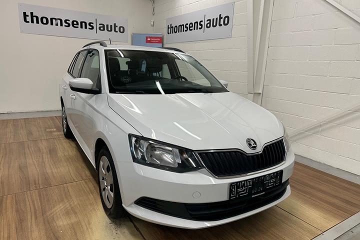 Hvid Skoda Fabia fra 2017