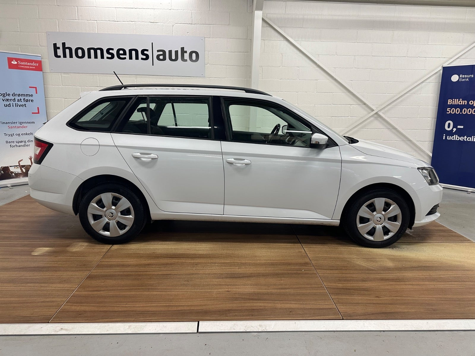 Hvid Skoda Fabia fra 2017