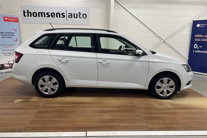 Hvid Skoda Fabia fra 2017