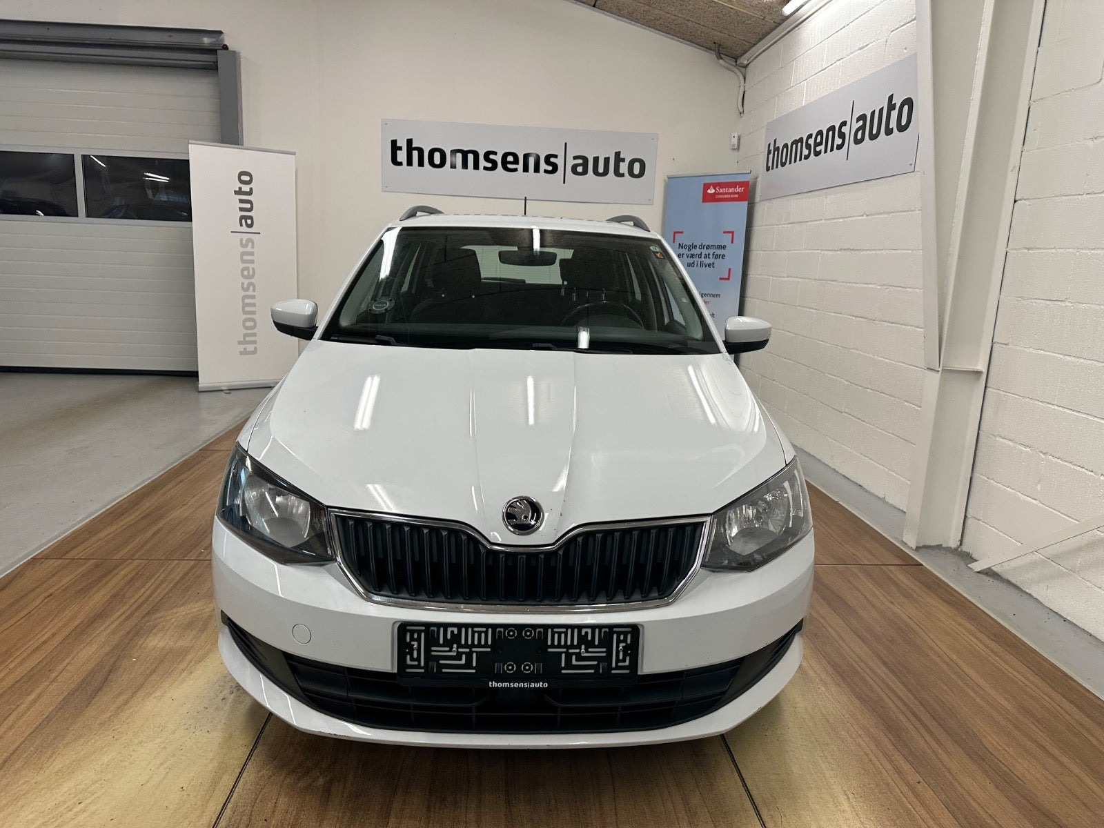 Hvid Skoda Fabia fra 2017