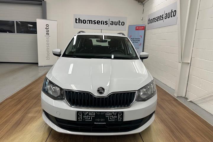 Hvid Skoda Fabia fra 2017