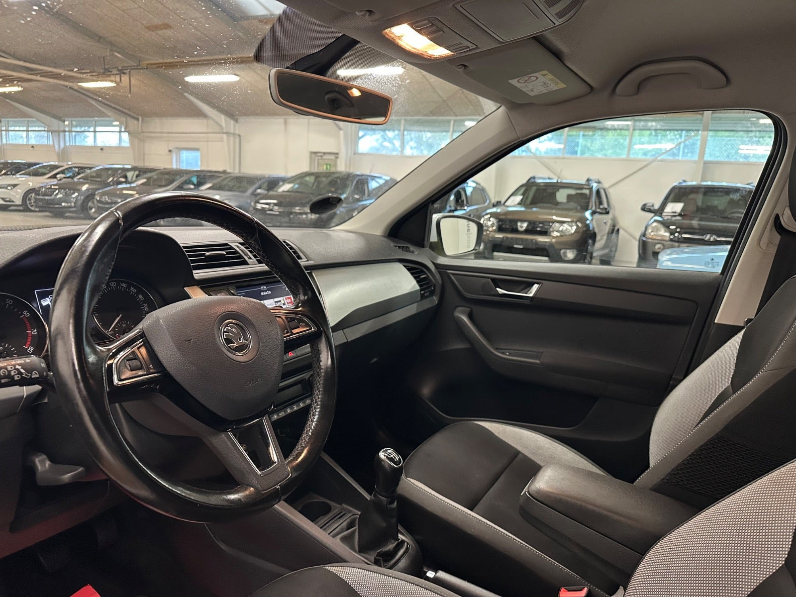 Hvid Skoda Fabia fra 2017