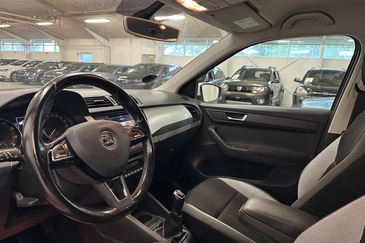 Hvid Skoda Fabia fra 2017