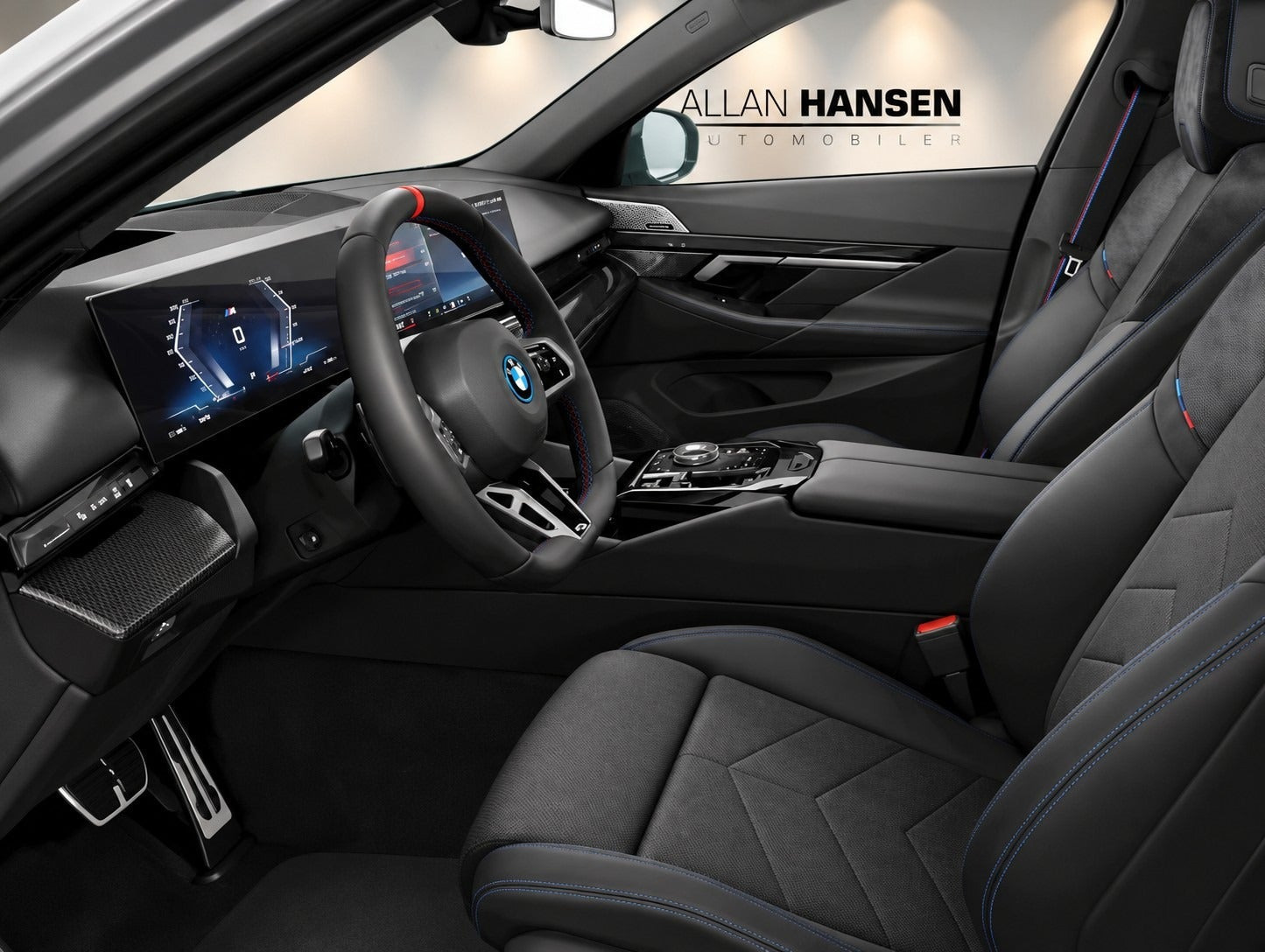 Grå BMW i5 fra 2024