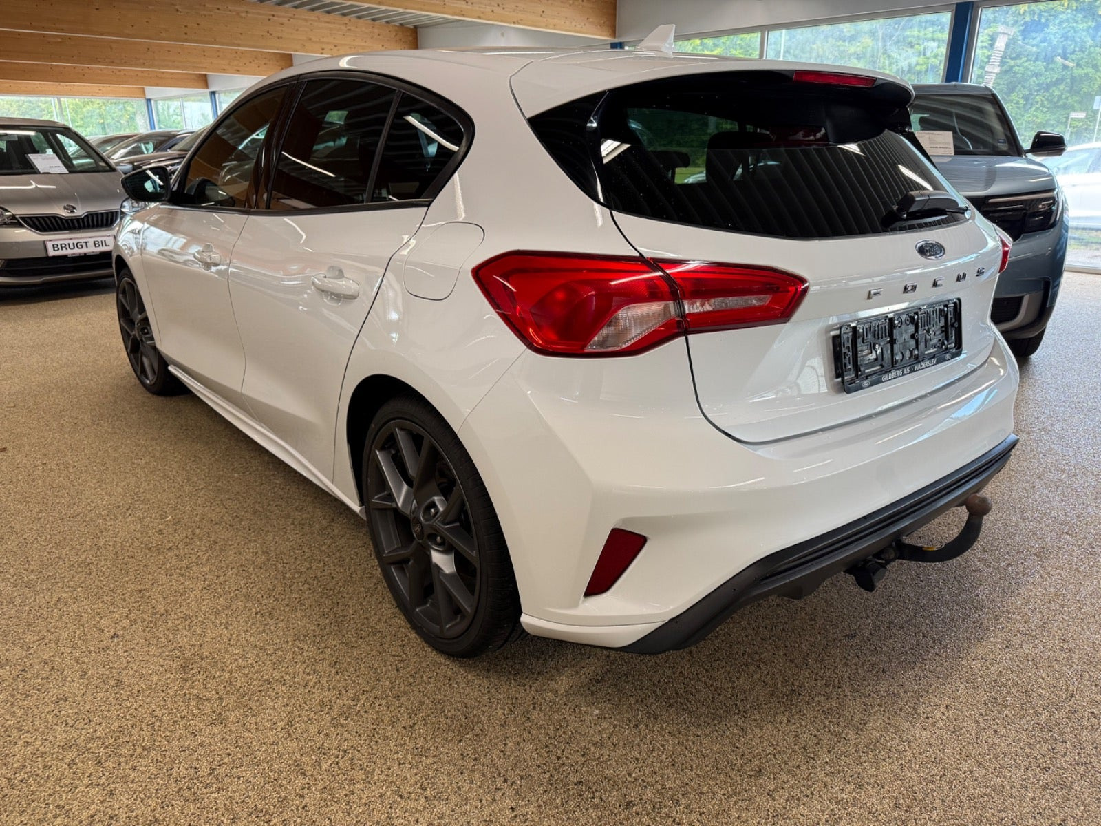 Hvid Ford Focus fra 2019