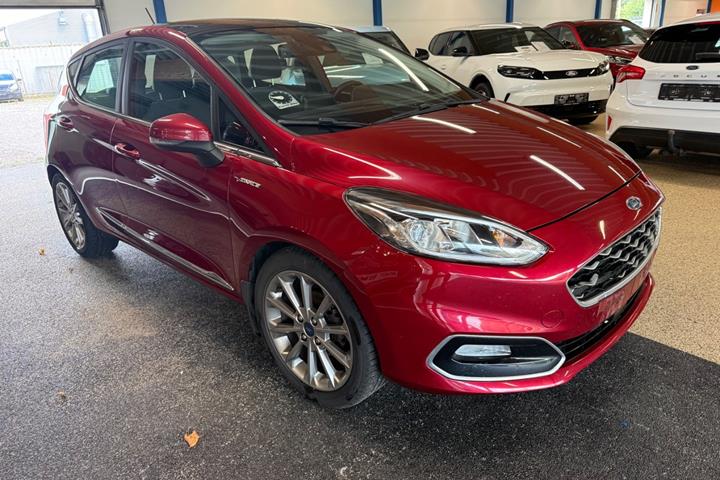 Rød Ford Fiesta fra 2018