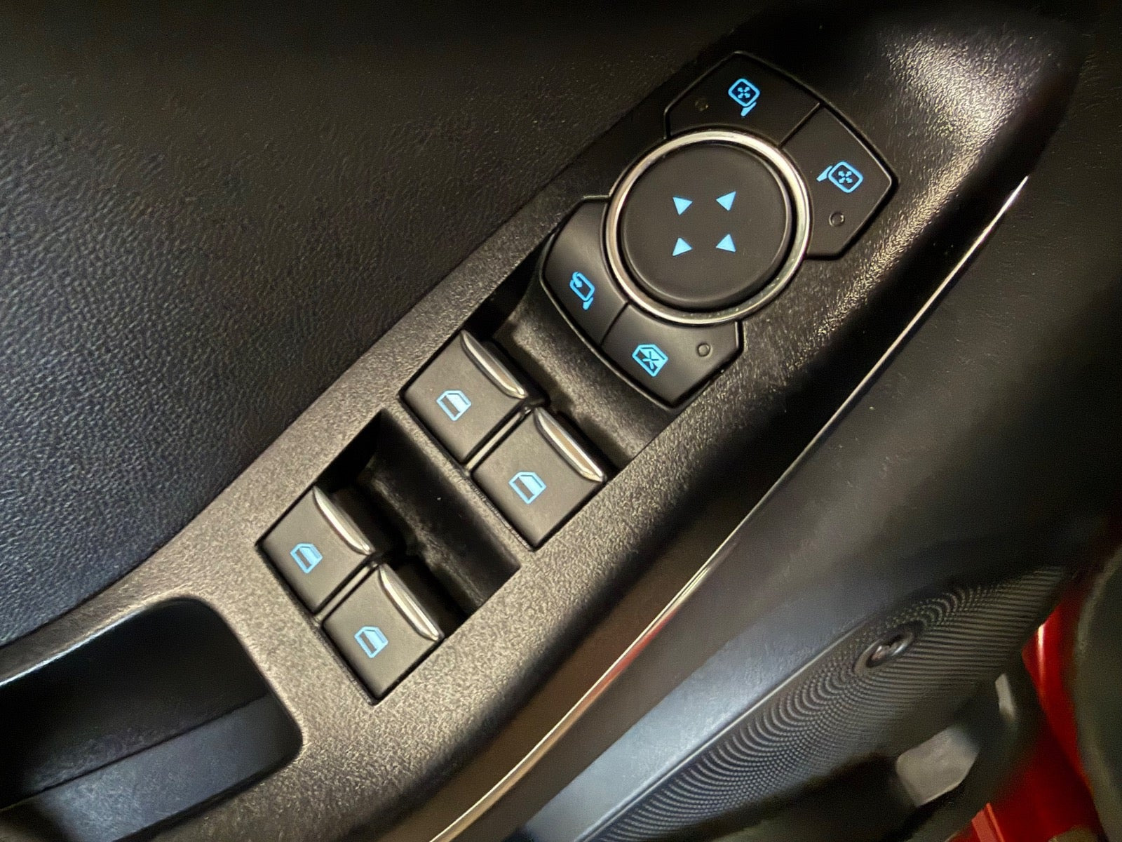 Rød Ford Fiesta fra 2018