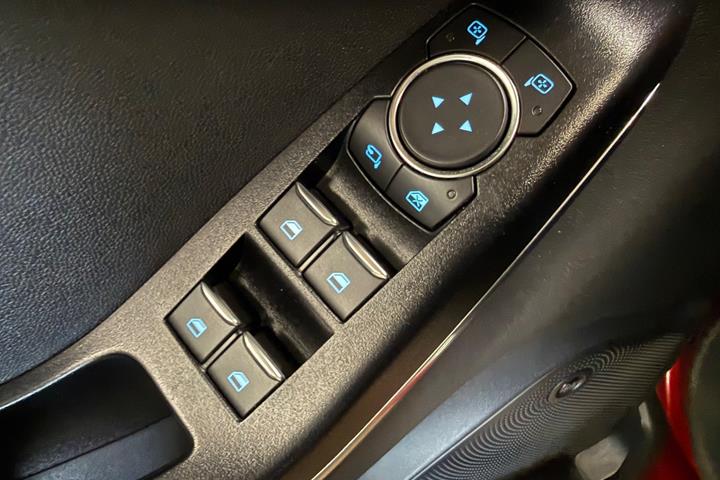 Rød Ford Fiesta fra 2018