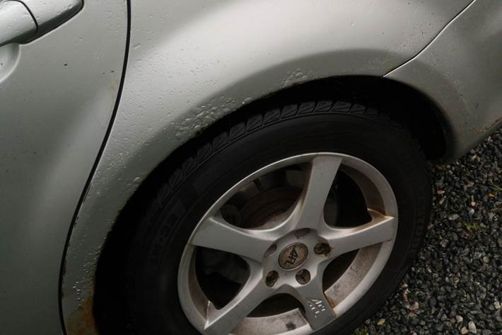 Grå Mazda 6 fra 2004