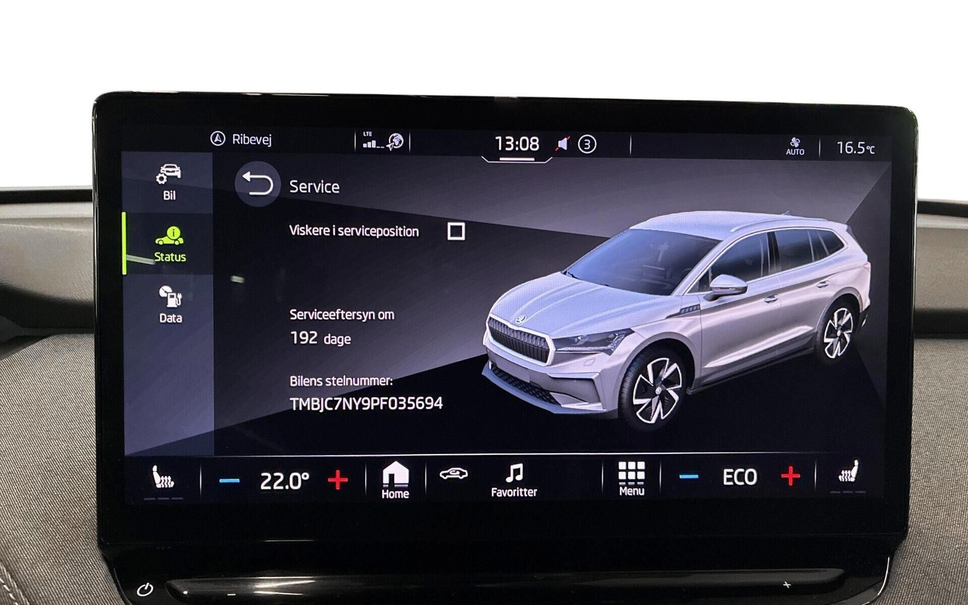 Sort Skoda Enyaq fra 2023