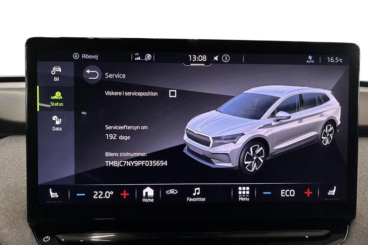 Sort Skoda Enyaq fra 2023