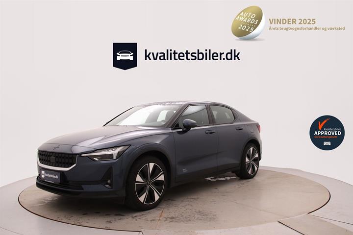 Blå Polestar 2 fra 2023