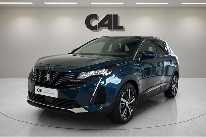 Blå Peugeot 3008 fra 2021