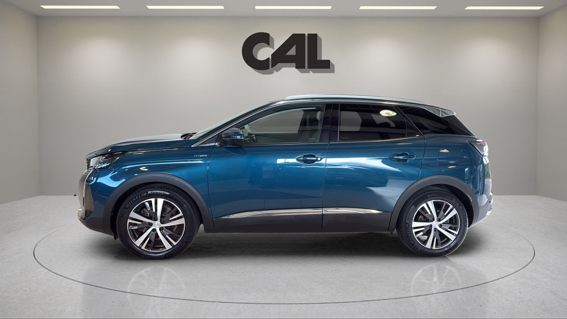 Blå Peugeot 3008 fra 2021