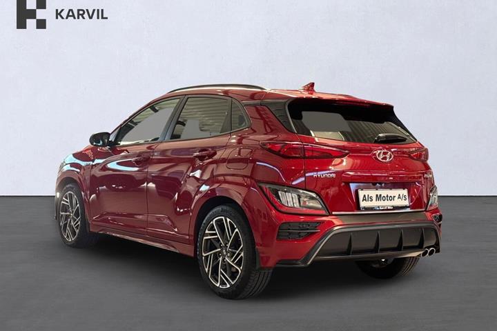 Rød Hyundai Kona fra 2022