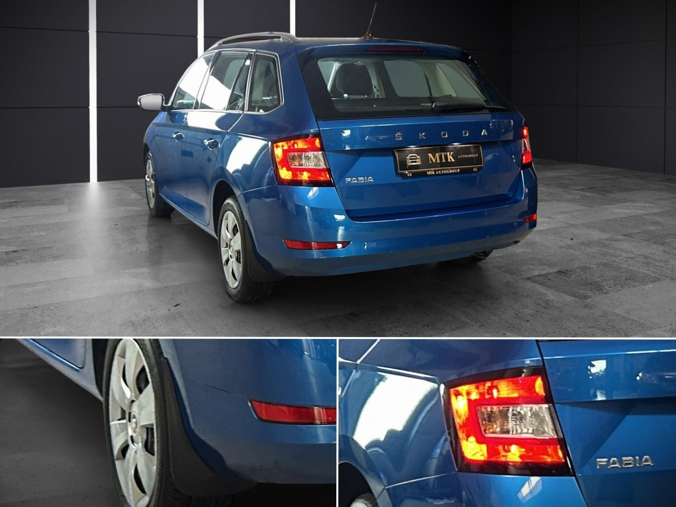 Blå Skoda Fabia fra 2020