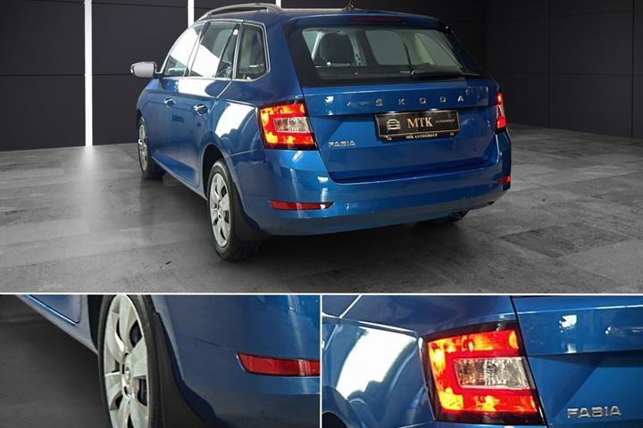 Blå Skoda Fabia fra 2020