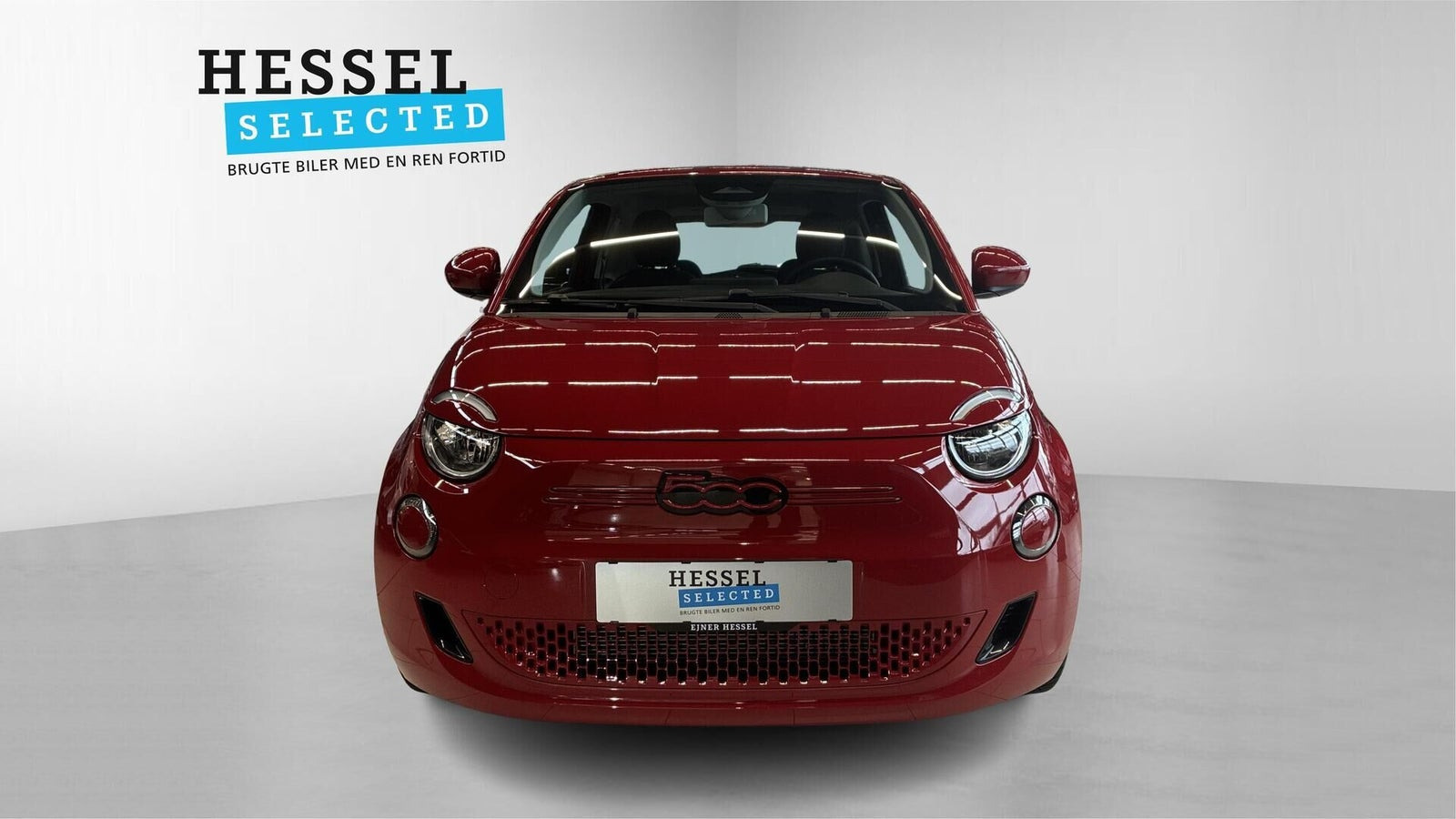Rød Fiat 500e fra 2024