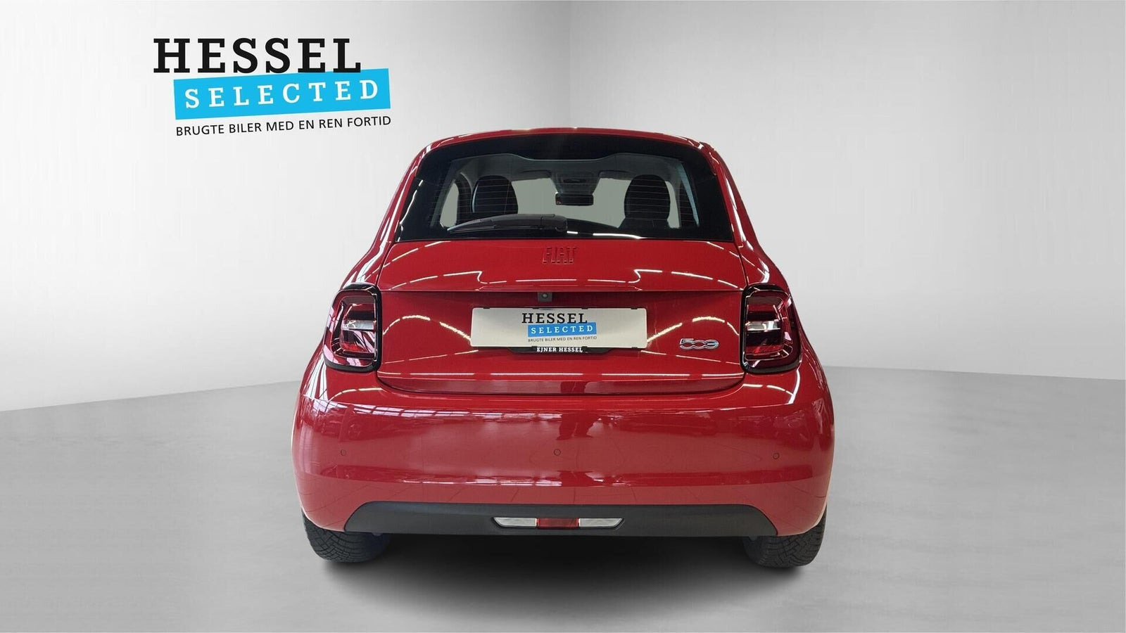 Rød Fiat 500e fra 2024