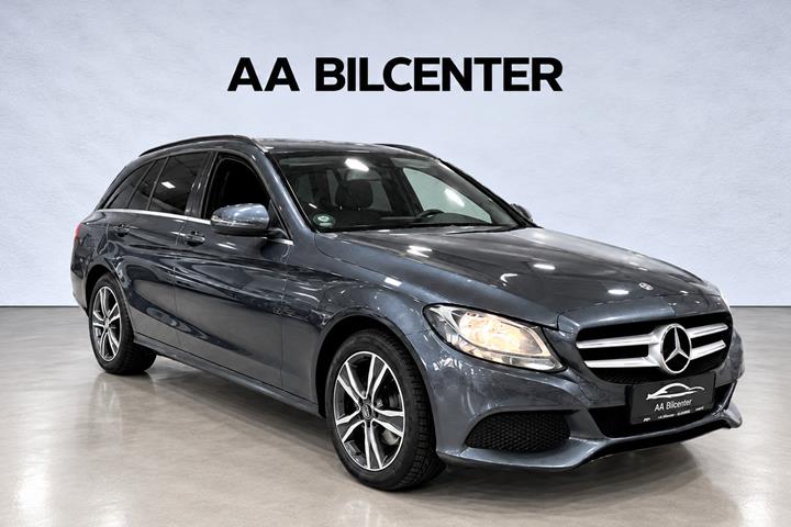 Grå Mercedes C200 d fra 2016