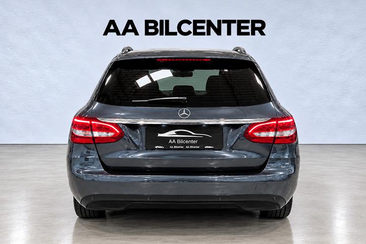 Grå Mercedes C200 d fra 2016