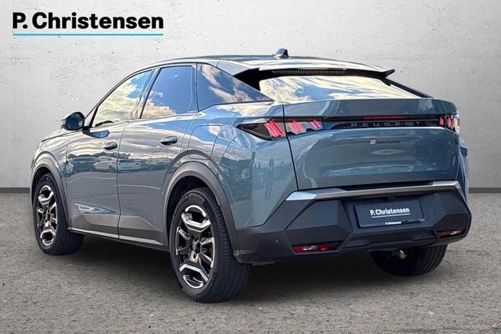 Blå Peugeot e-3008 fra 2025